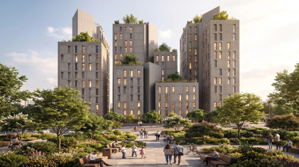 Arkitekturë bashkëkohore me pamje panoramike mbi Tiranën